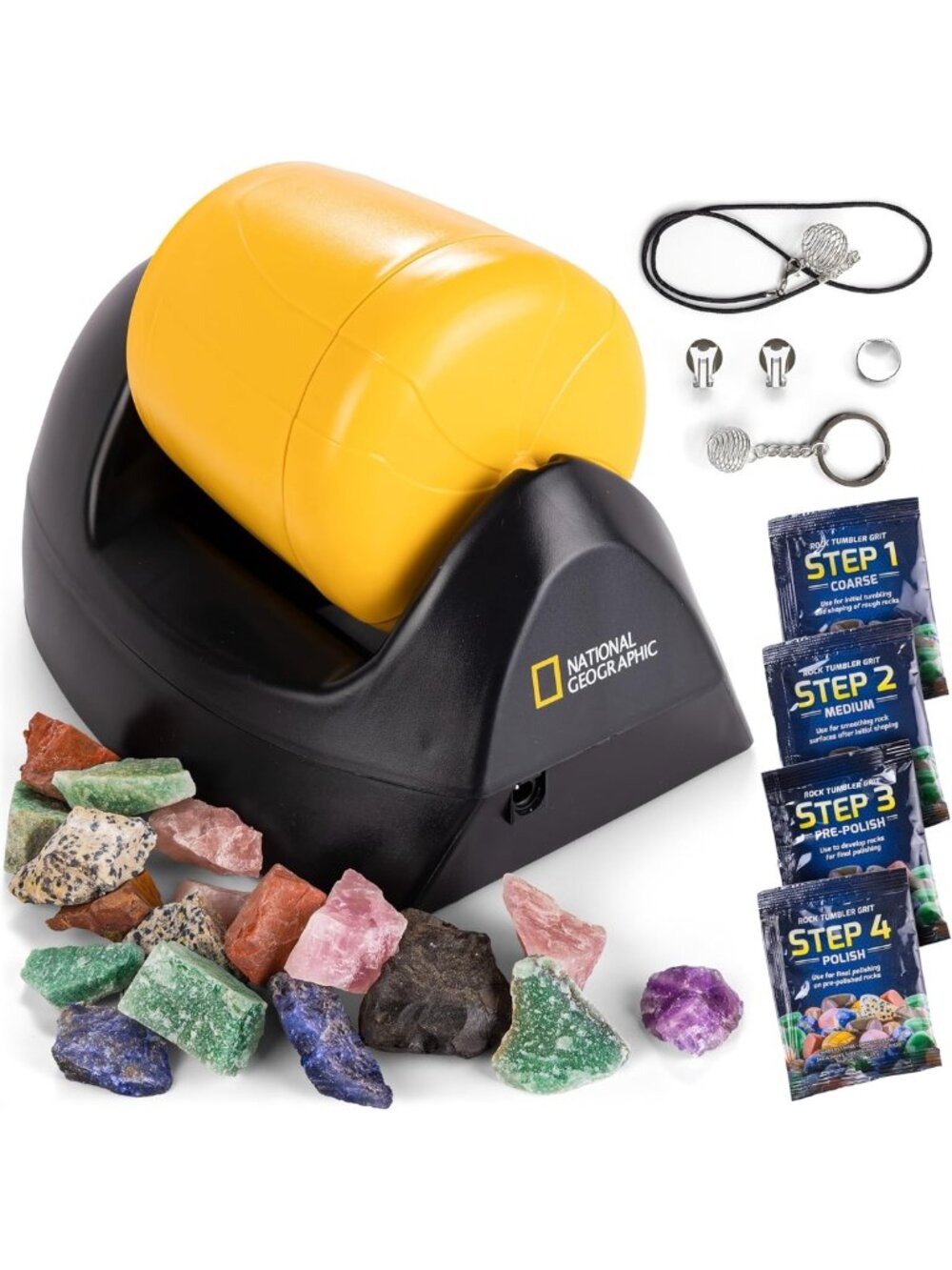 Beginner Rock Tumbler Kit for Kids & Adults - Fun DIY Gemstone Polishing Set